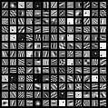  CDLNet trained on noise-level range [20,30]. Analysis (A) (left) Synthesis (B) (middle) dictionaries of each layer.(right) Final synthesis dictionary (D).